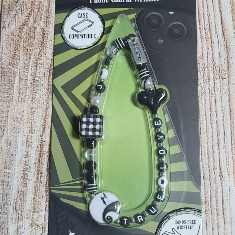 Disney The Nightmare Before Christmas Phone Charm Wristlet - True Love - NEW